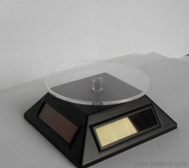 太阳能旋转展示台 绿色科技点亮产品促销新视界